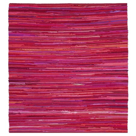 Safavieh Rag Rug Square Area Rug Red & Multi - 6 x 6 ft. RAR130R-6SQ